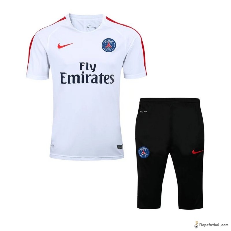 Camiseta Entrenamiento Paris Saint Germain Conjunto Completo 2016/17 Blanco